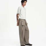 Sash Wrap Trousers - Olive