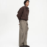 Sash Wrap Trousers - Olive