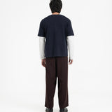 Cupro Signature Tee - Navy