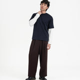 Cupro Signature Tee - Navy