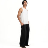 Cupro Sleeveless Tee - Off White