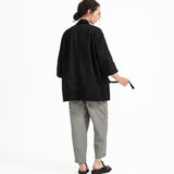 Stark Kimono Coat - Black