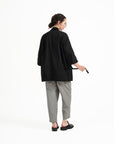 Stark Kimono Coat - Black