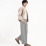 Pleated Sweatpants - Melange Gray