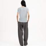 SOLOTEX® Barrel-Leg Trousers - Gray