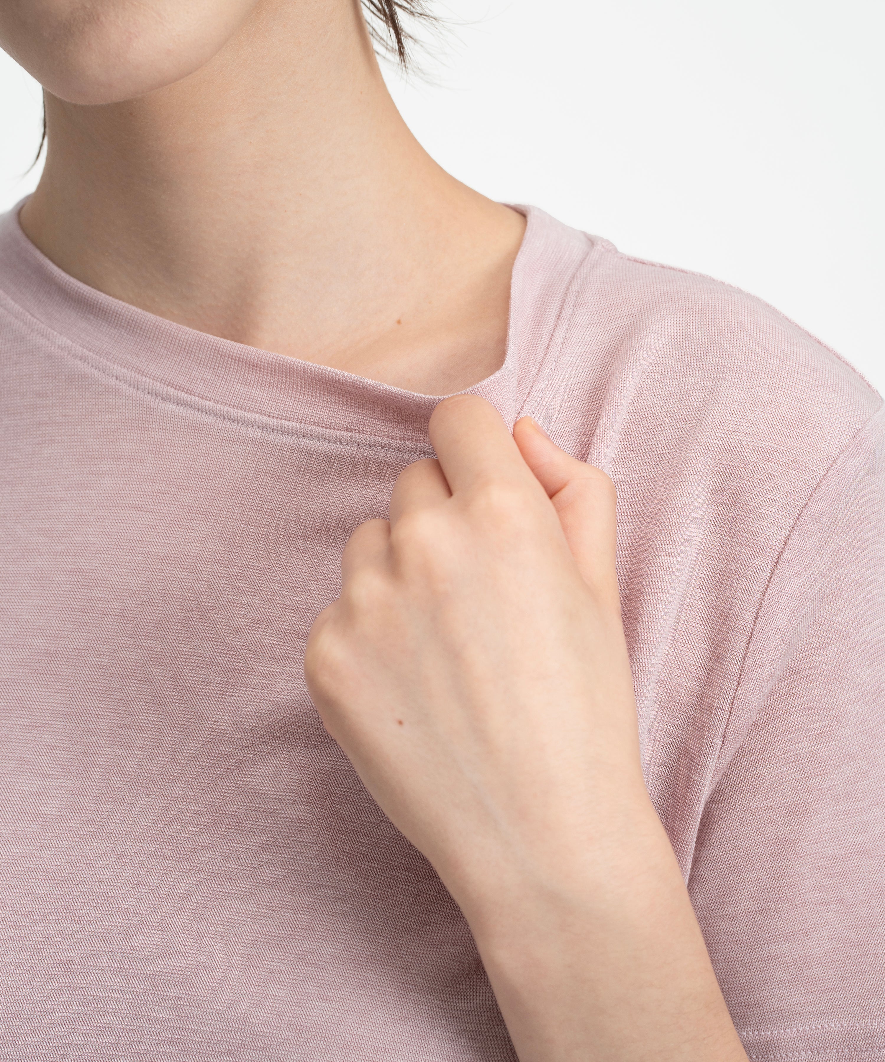 Ultra-Soft Wool Tee - Pink