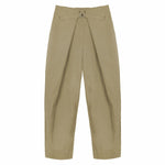 Adjustable Pleated Trousers 2.0 - Khaki - G R A Y E
