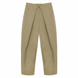 Adjustable Pleated Trousers 2.0 - Khaki - G R A Y E