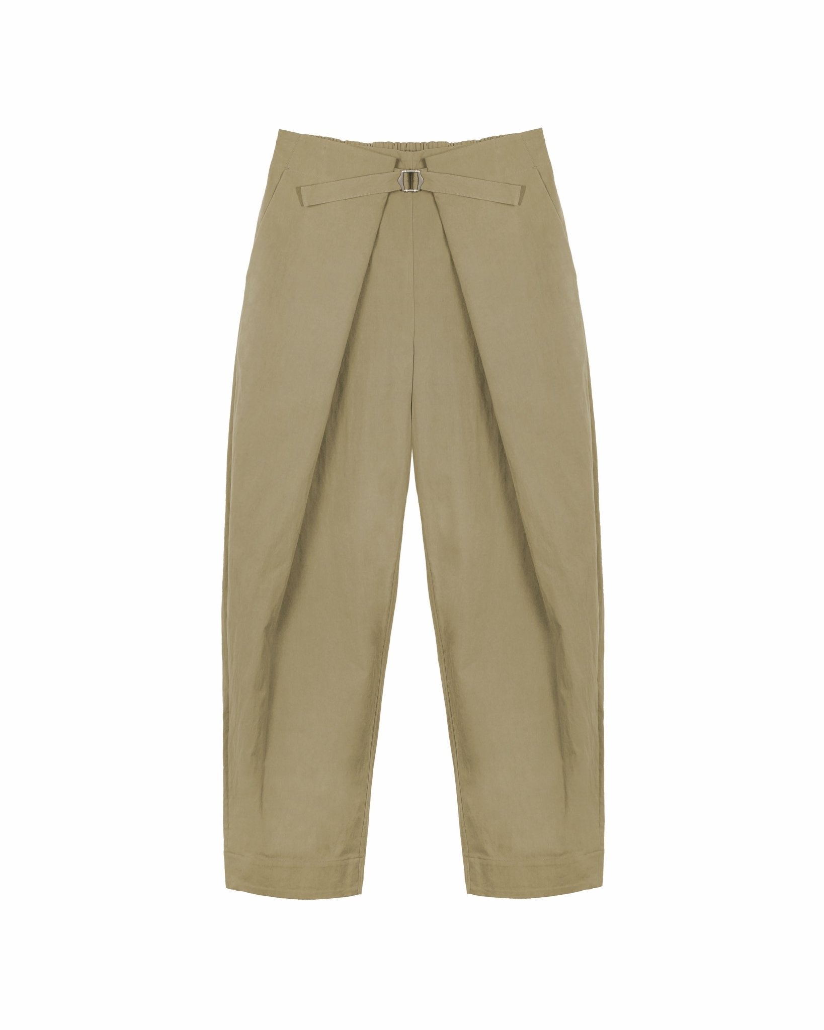 Adjustable Pleated Trousers 2.0 - Khaki - G R A Y E