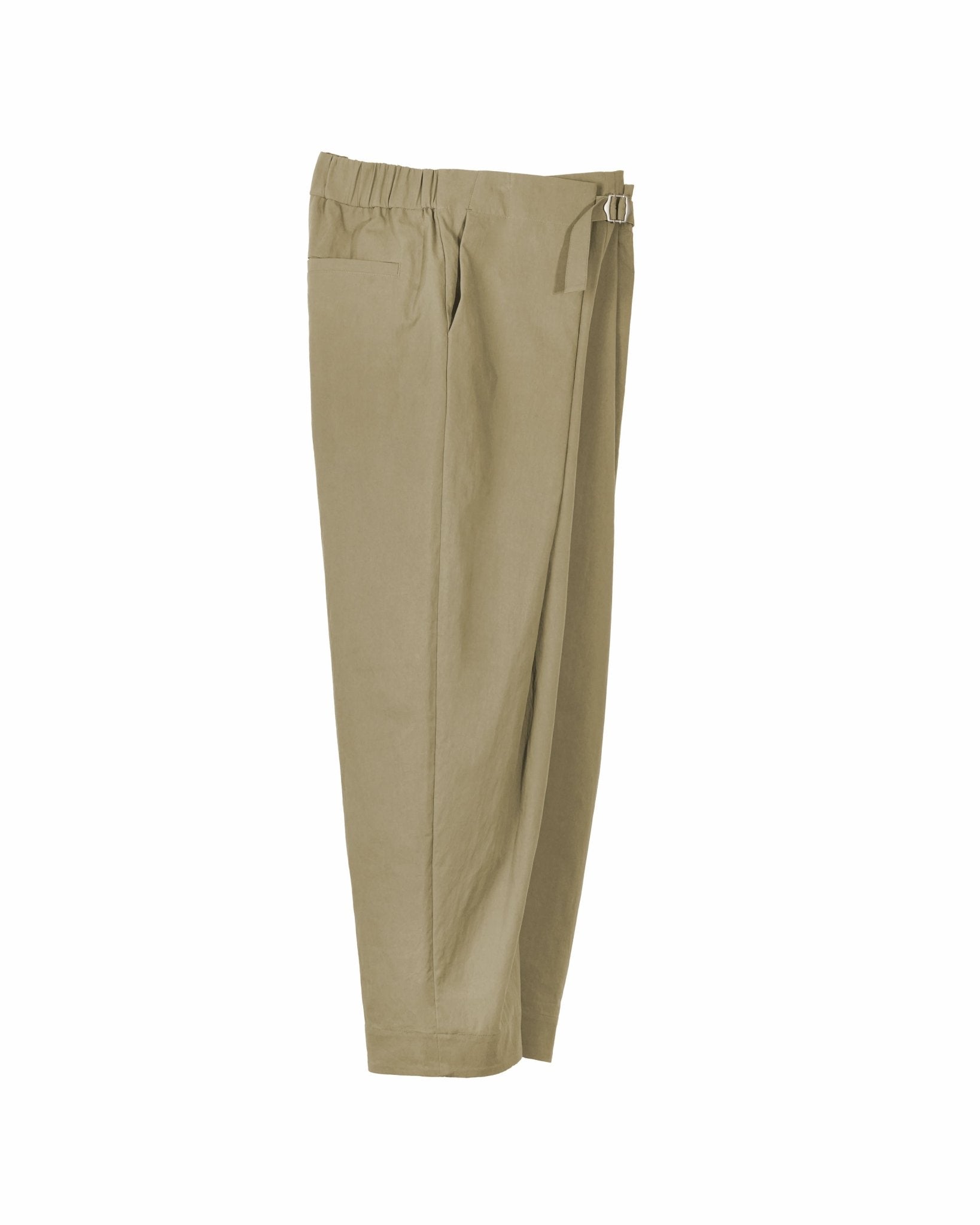 Adjustable Pleated Trousers 2.0 - Khaki - G R A Y E