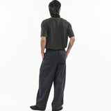 Adjustable Pleated Trousers 2.0 - Shadow - G R A Y E