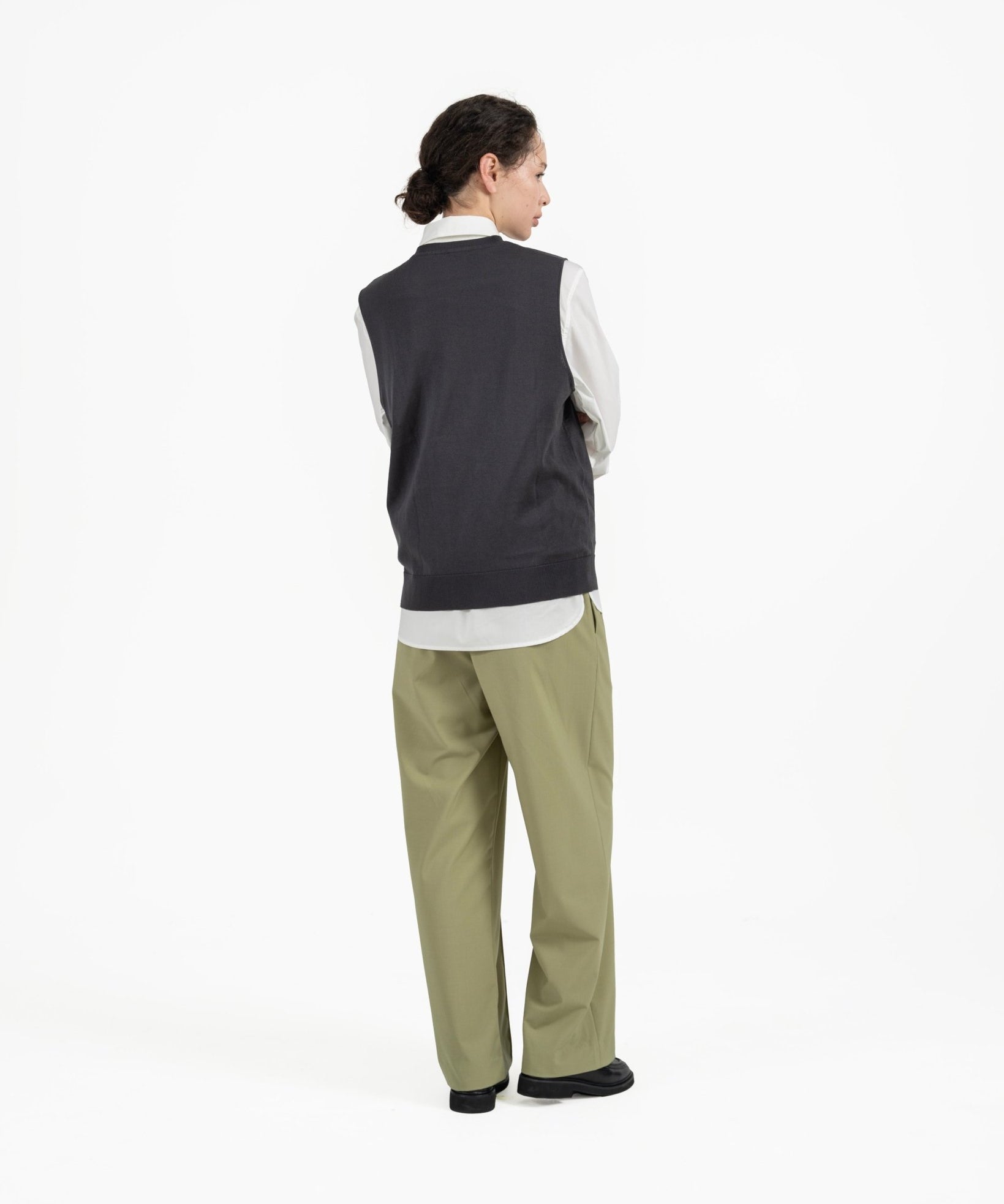 Aircozy Knit Vest - Gray - G R A Y E