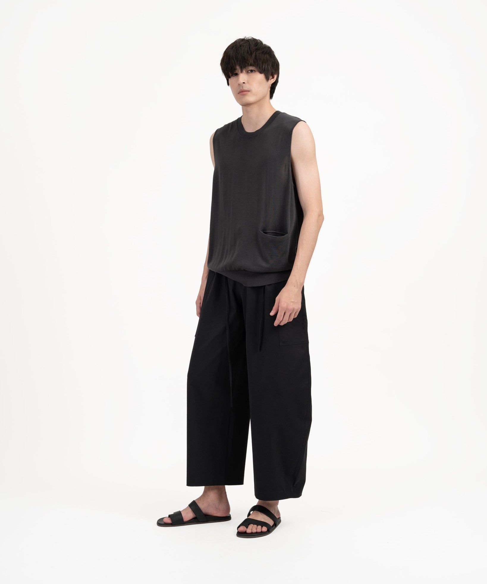 Aircozy Knit Vest - Gray - G R A Y E