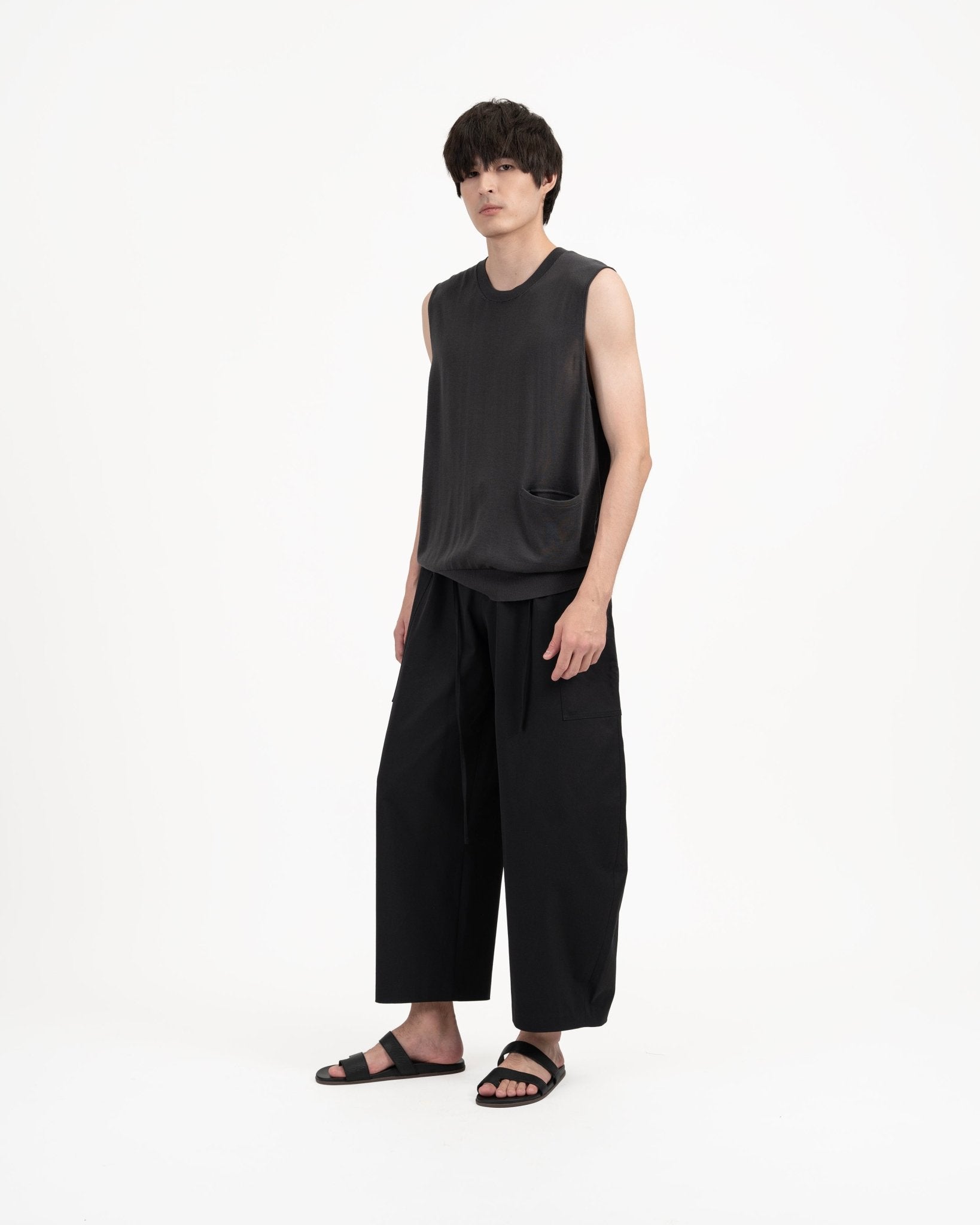 Aircozy Knit Vest - Gray - G R A Y E