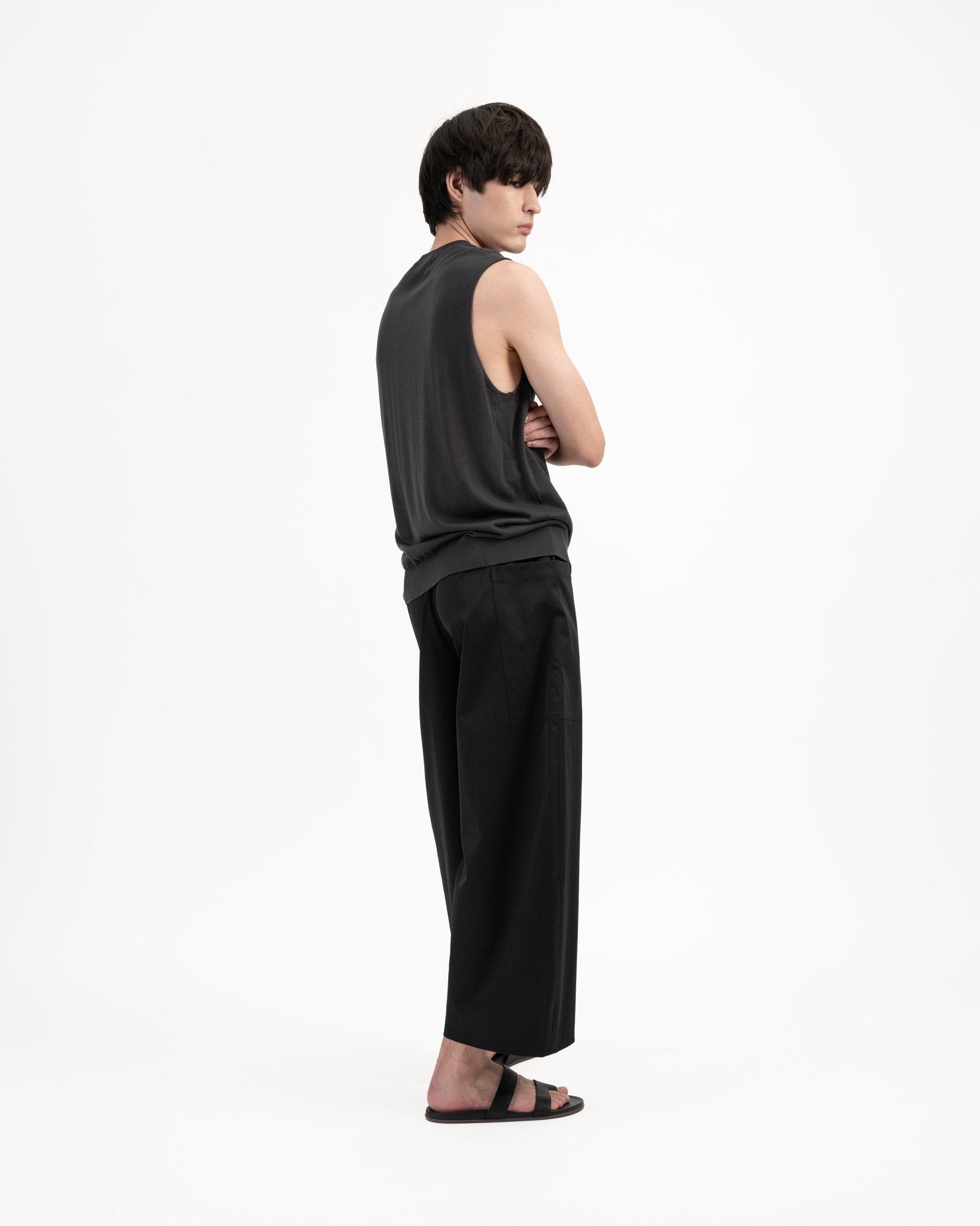 Aircozy Knit Vest - Gray - G R A Y E