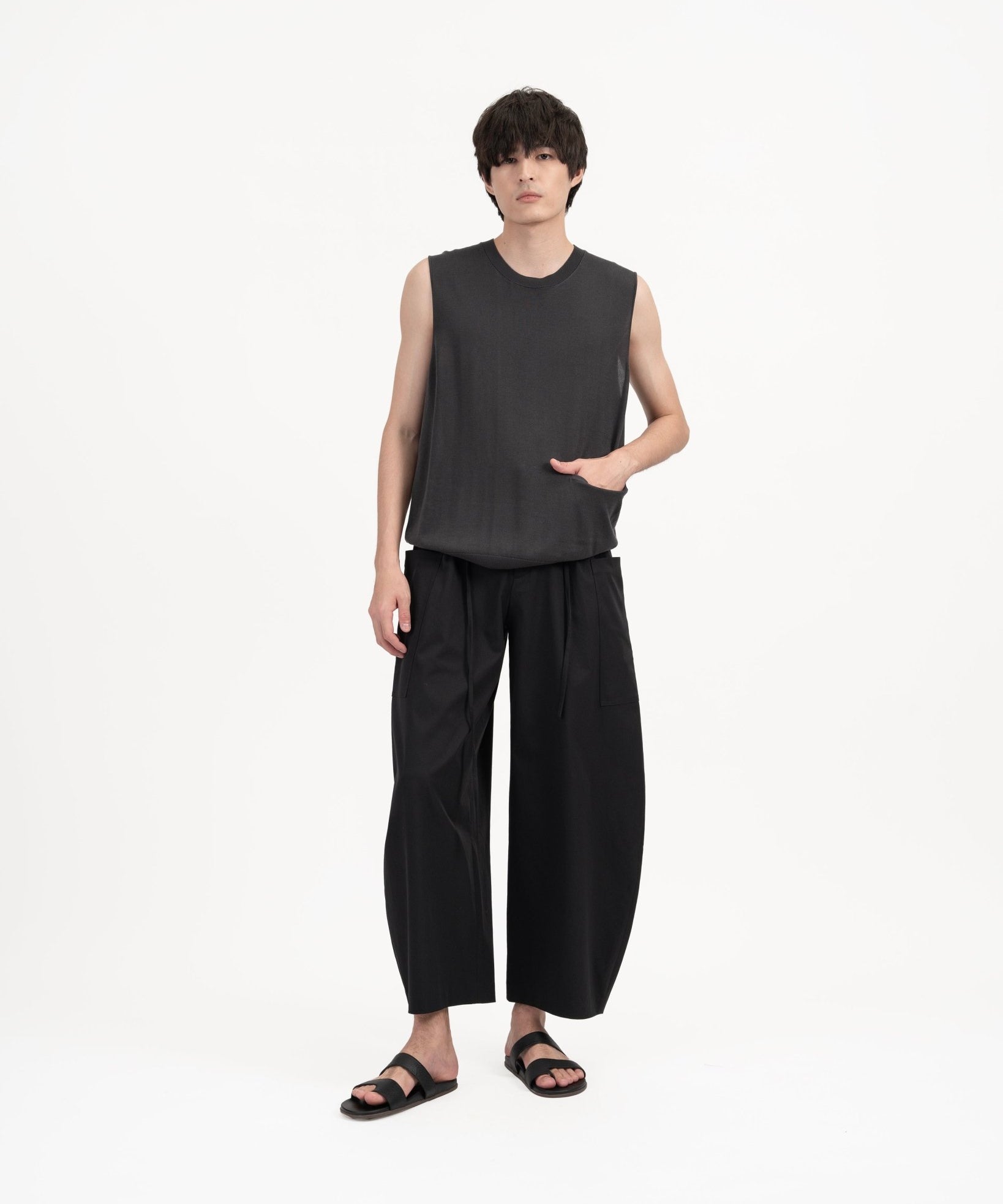 Aircozy Knit Vest - Gray - G R A Y E