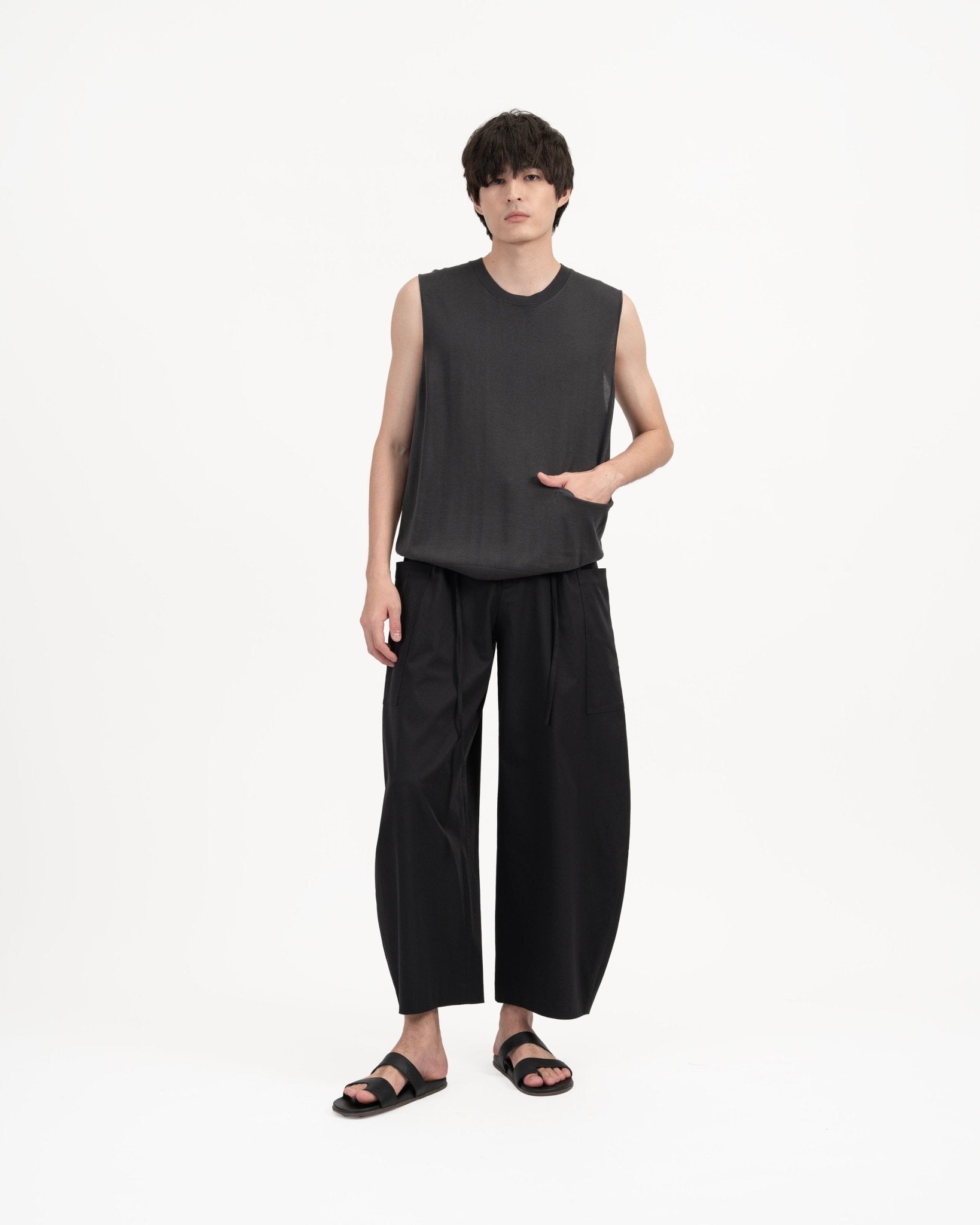 Aircozy Knit Vest - Gray - G R A Y E