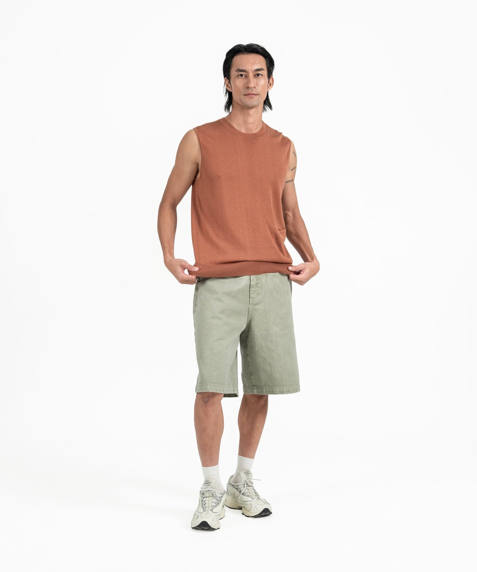 Aircozy Knit Vest - Rust - G R A Y E