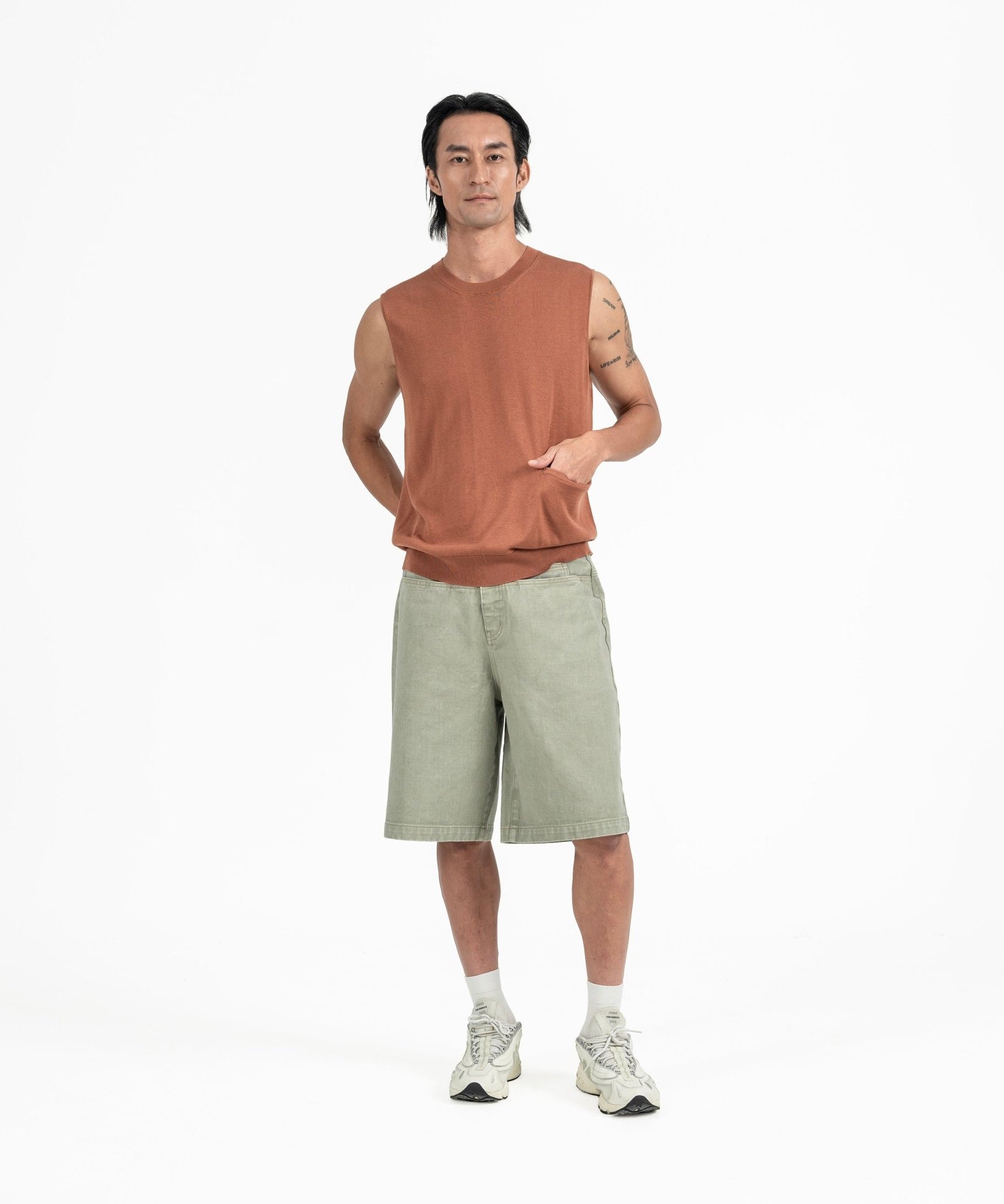 Aircozy Knit Vest - Rust - G R A Y E