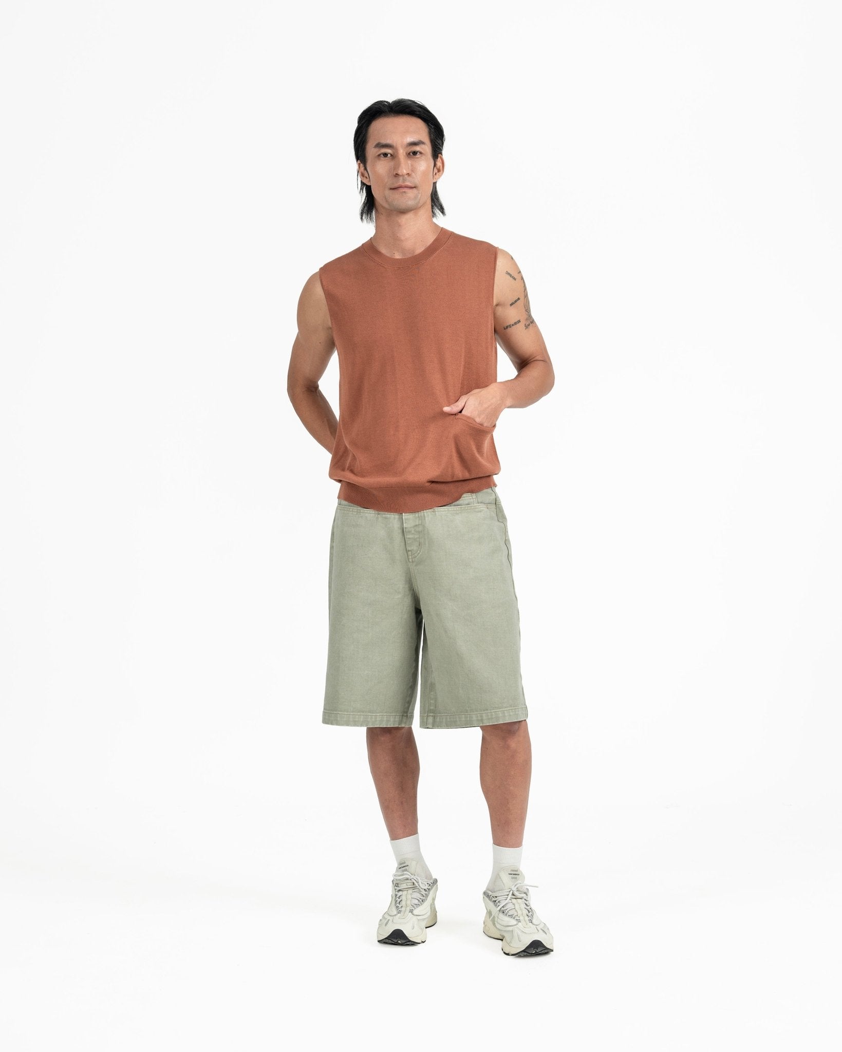 Aircozy Knit Vest - Rust - G R A Y E