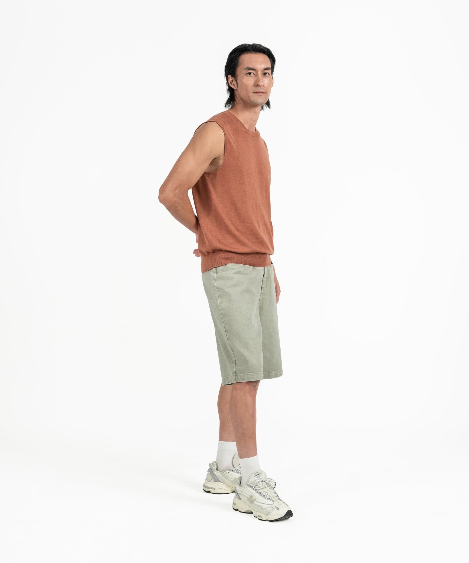 Aircozy Knit Vest - Rust - G R A Y E