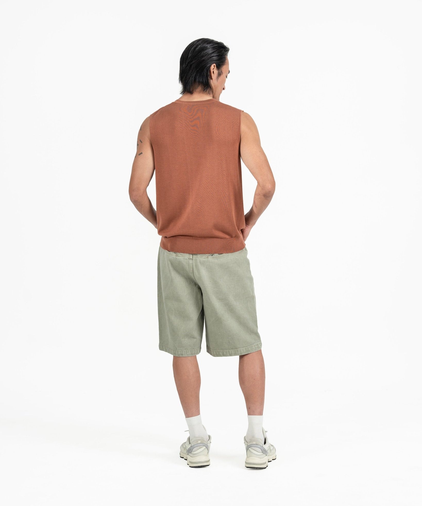 Aircozy Knit Vest - Rust - G R A Y E