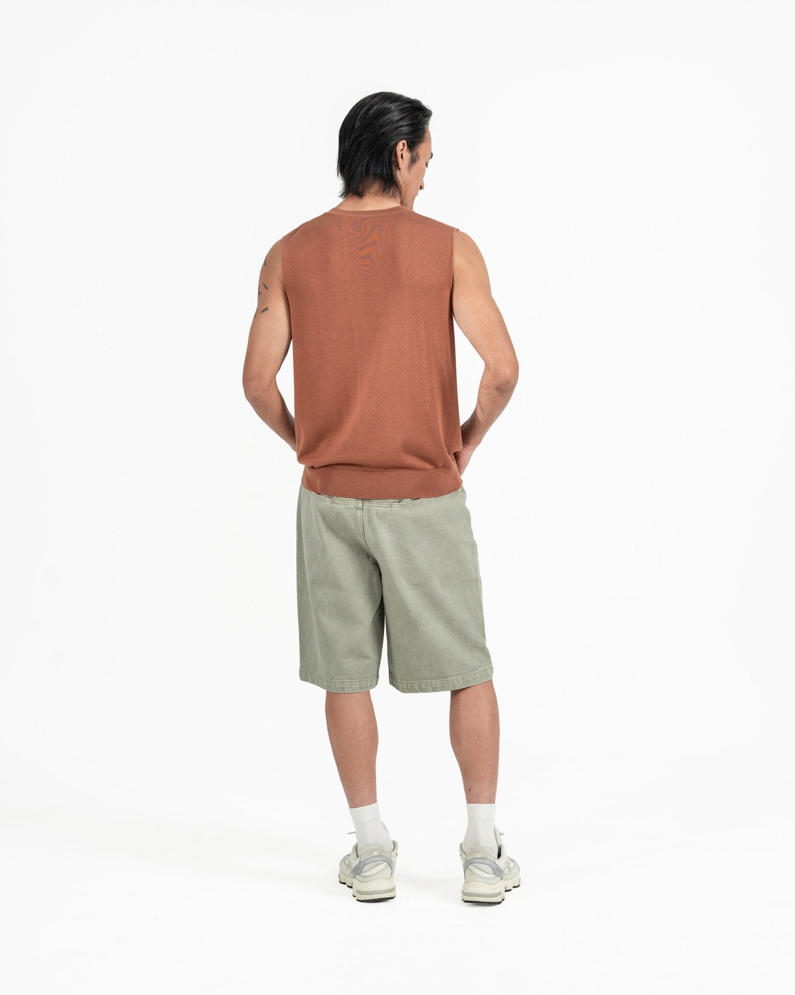 Aircozy Knit Vest - Rust - G R A Y E