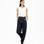 Arched Denim Trousers - Indigo - G R A Y E