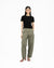 Arched Denim Trousers - Sage - G R A Y E