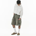 Balloon Cargo Shorts 2.0 - Sage Gray - G R A Y E