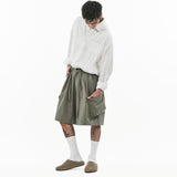Balloon Cargo Shorts 2.0 - Sage Gray - G R A Y E