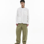 Collarless Utility Shirt - G R A Y E