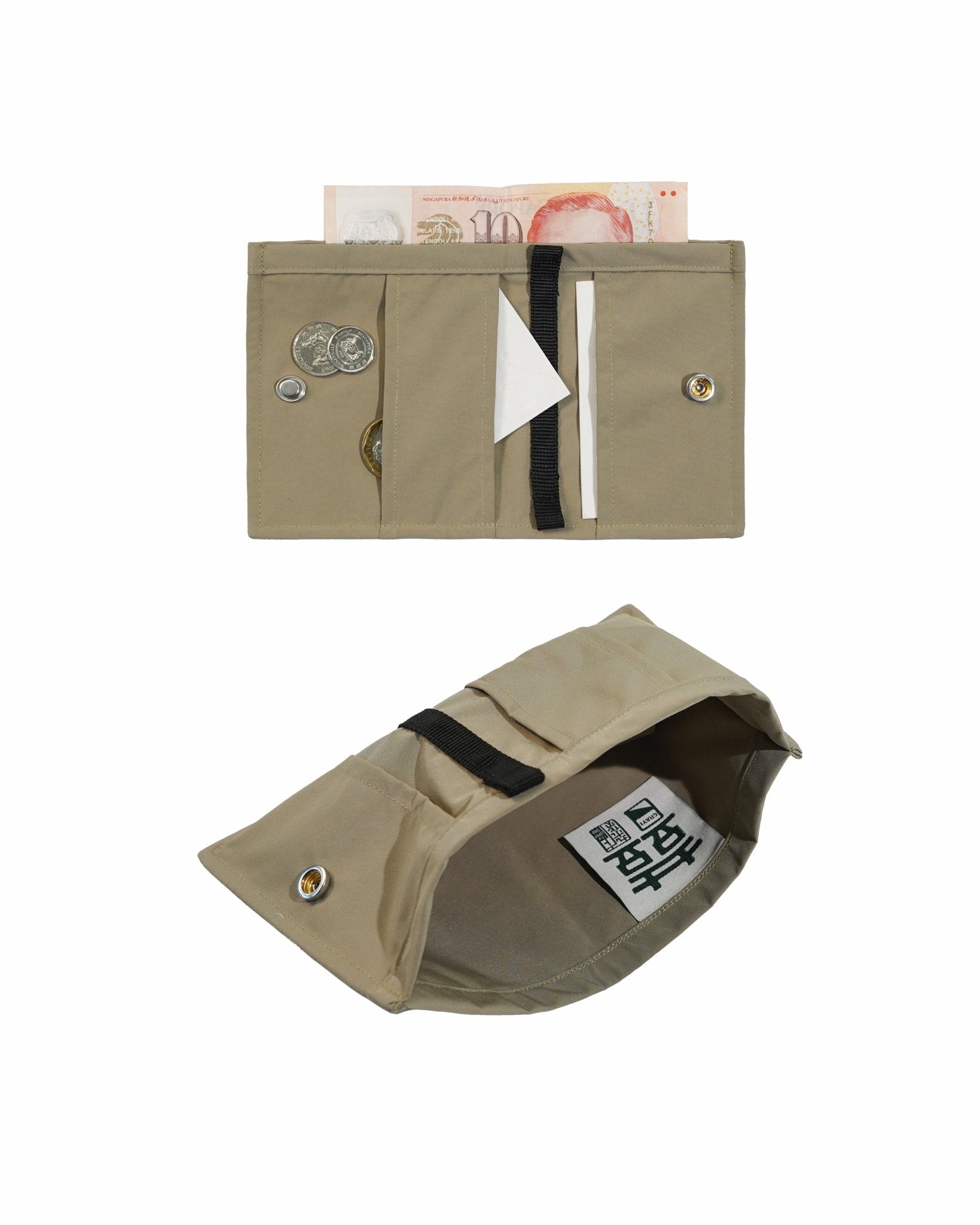 Compact Bi - fold Wallet - G R A Y E