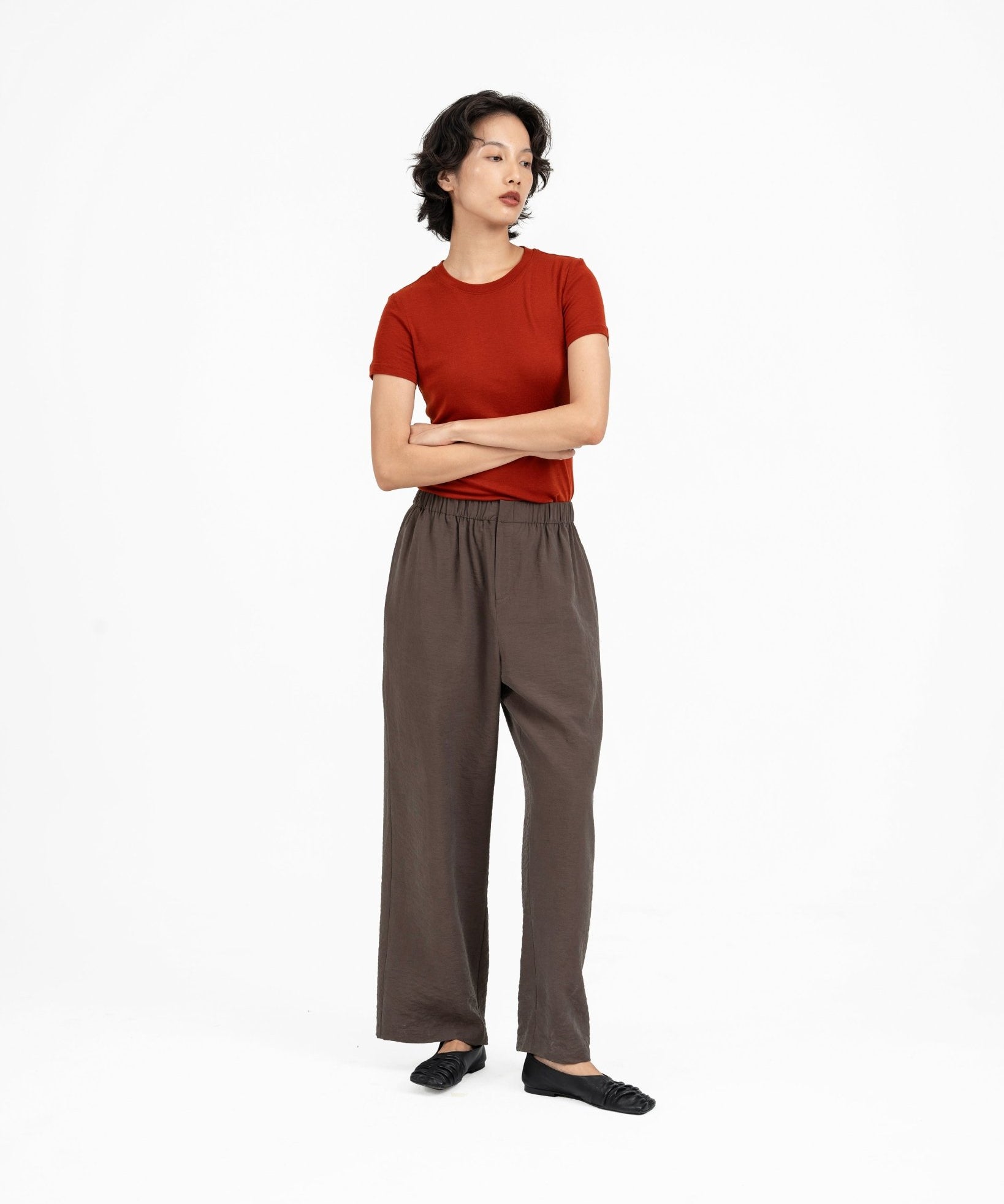 Crinkled Silk Pants - G R A Y E