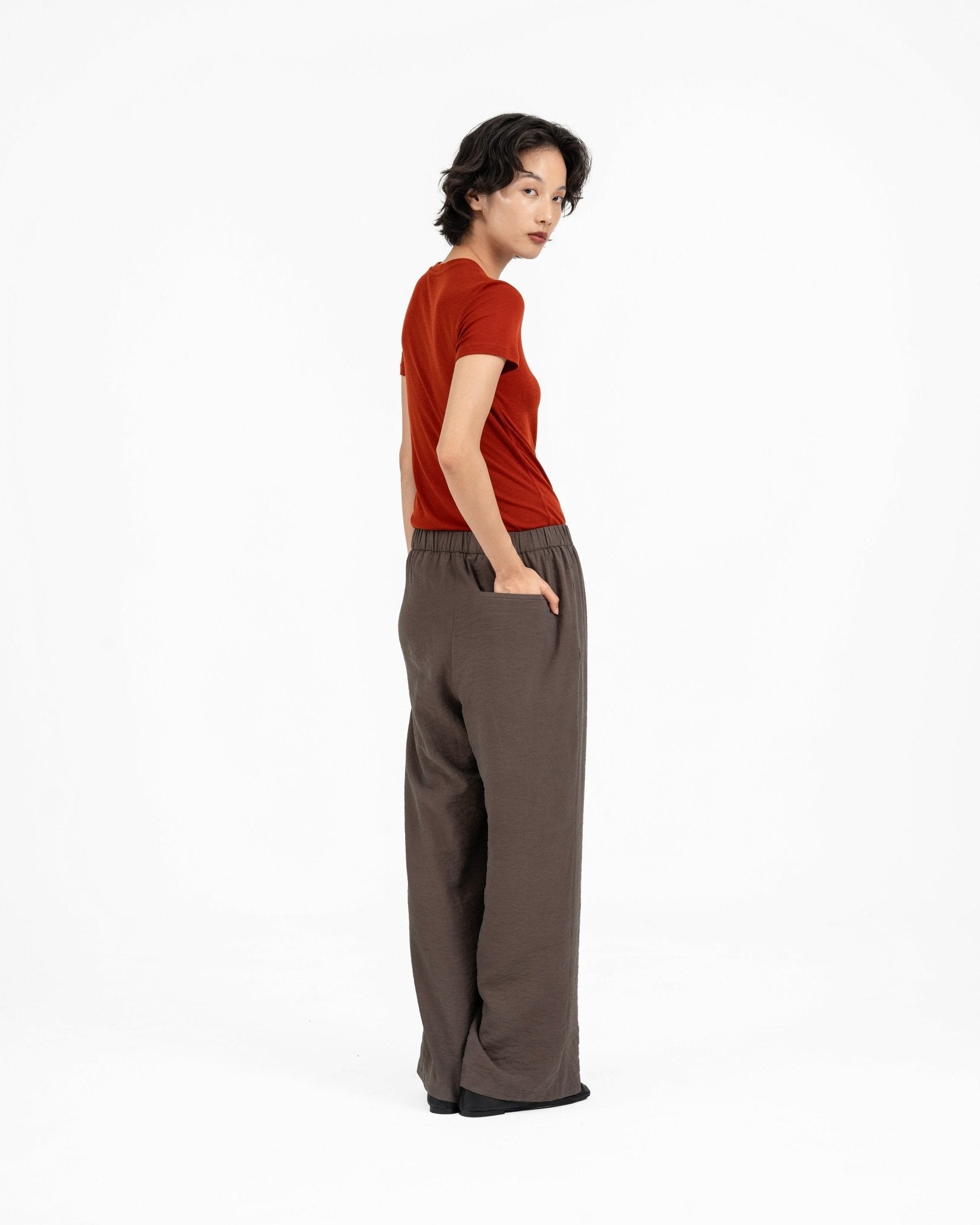 Crinkled Silk Pants - G R A Y E