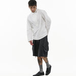 Cross Placket Shirt - G R A Y E