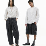 Cross Placket Shirt - G R A Y E