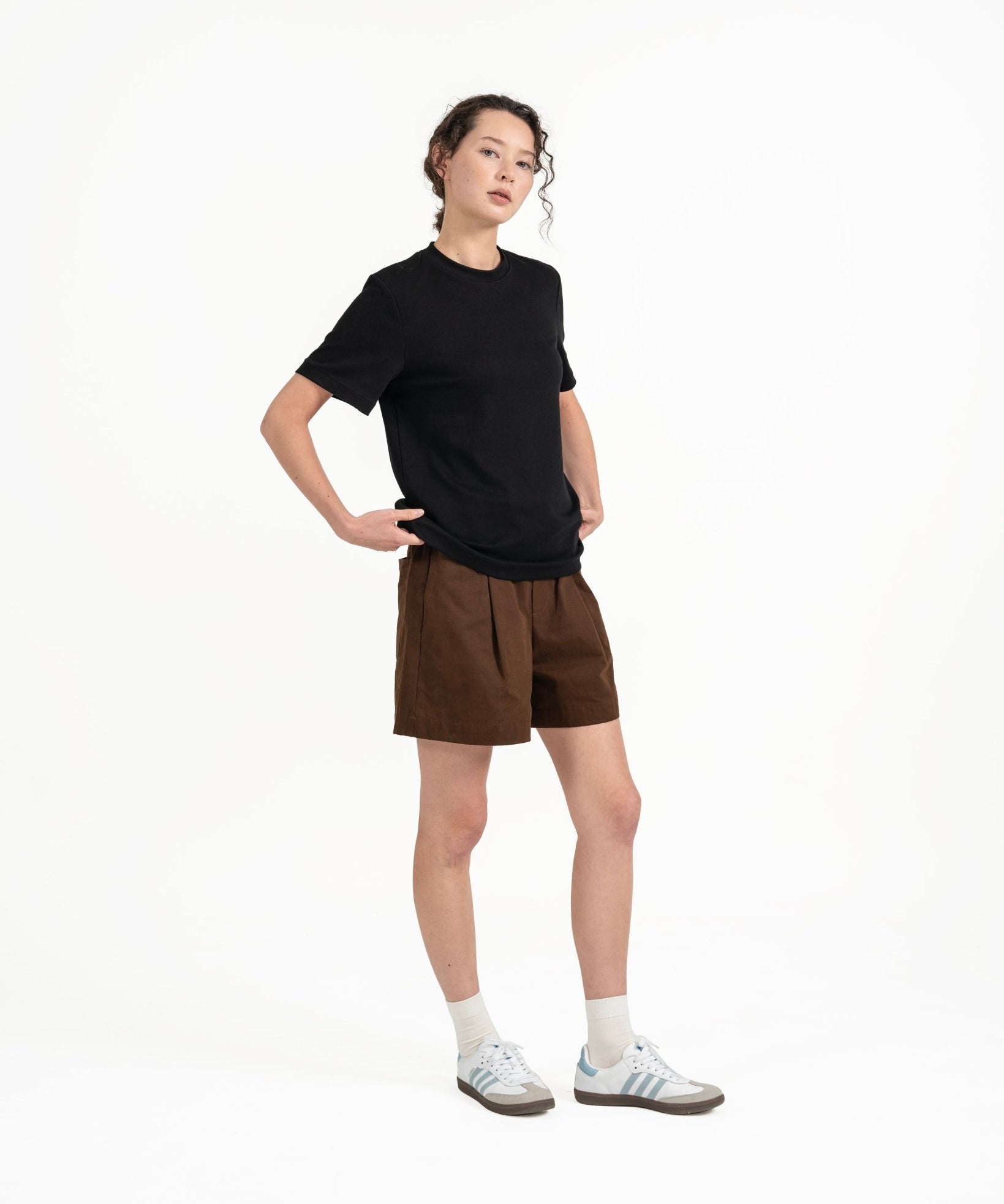 Cupro Classic Tee - Black - G R A Y E
