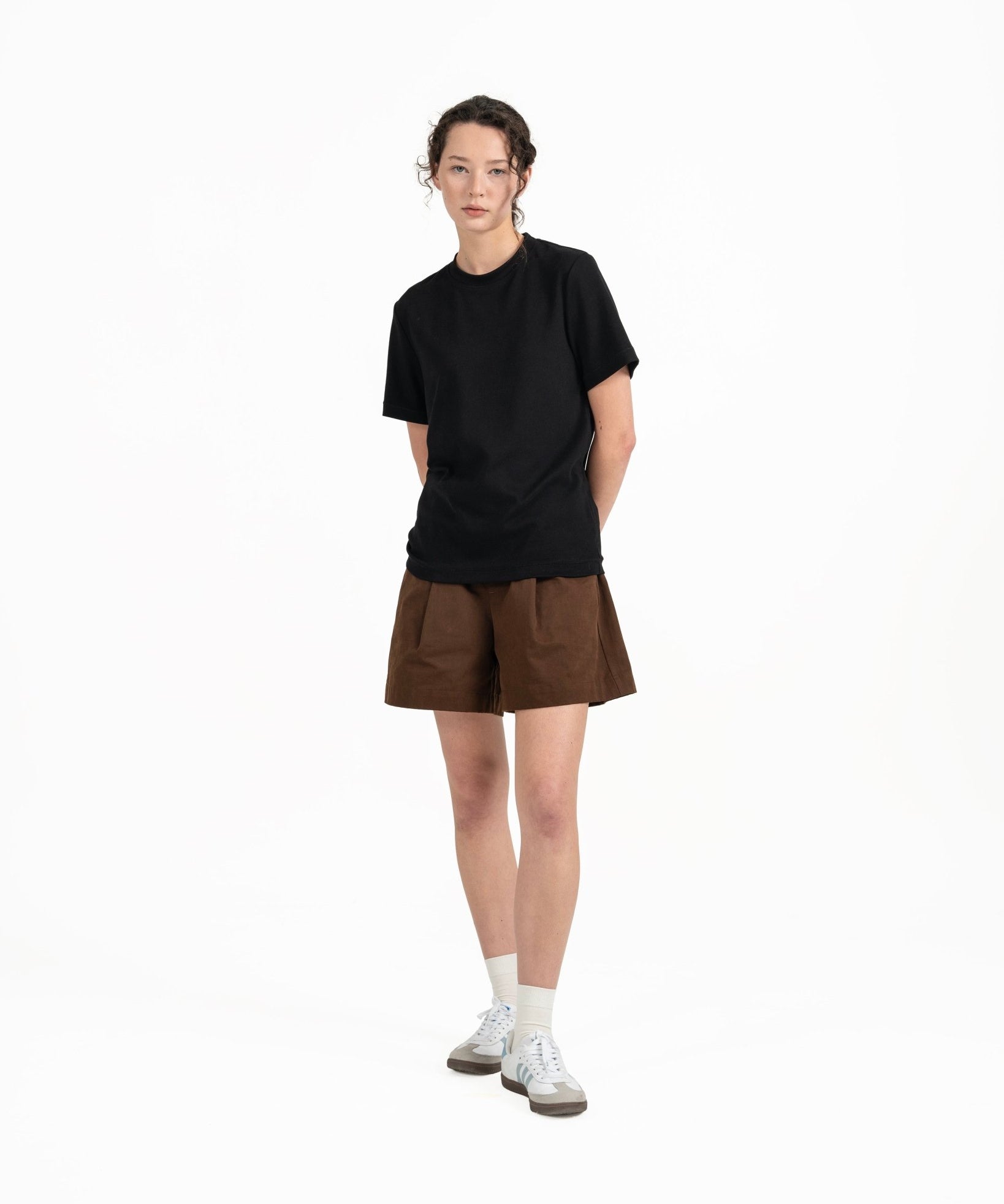 Cupro Classic Tee - Black - G R A Y E