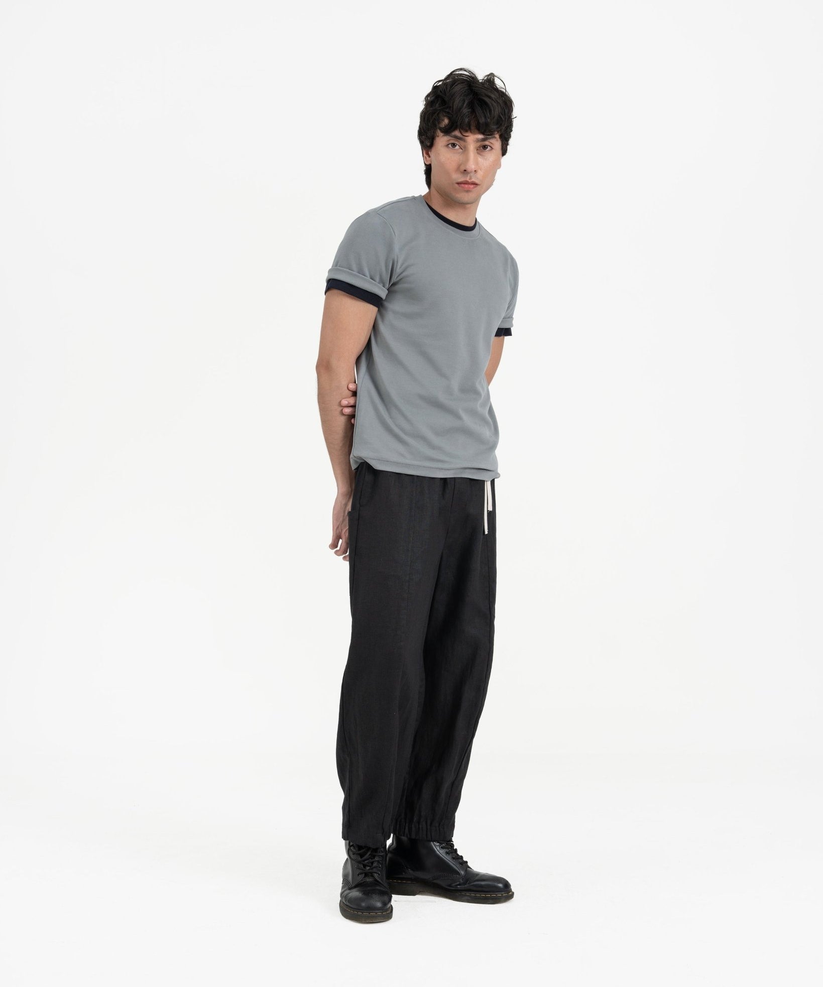 Cupro Classic Tee - Light Slate Gray - G R A Y E