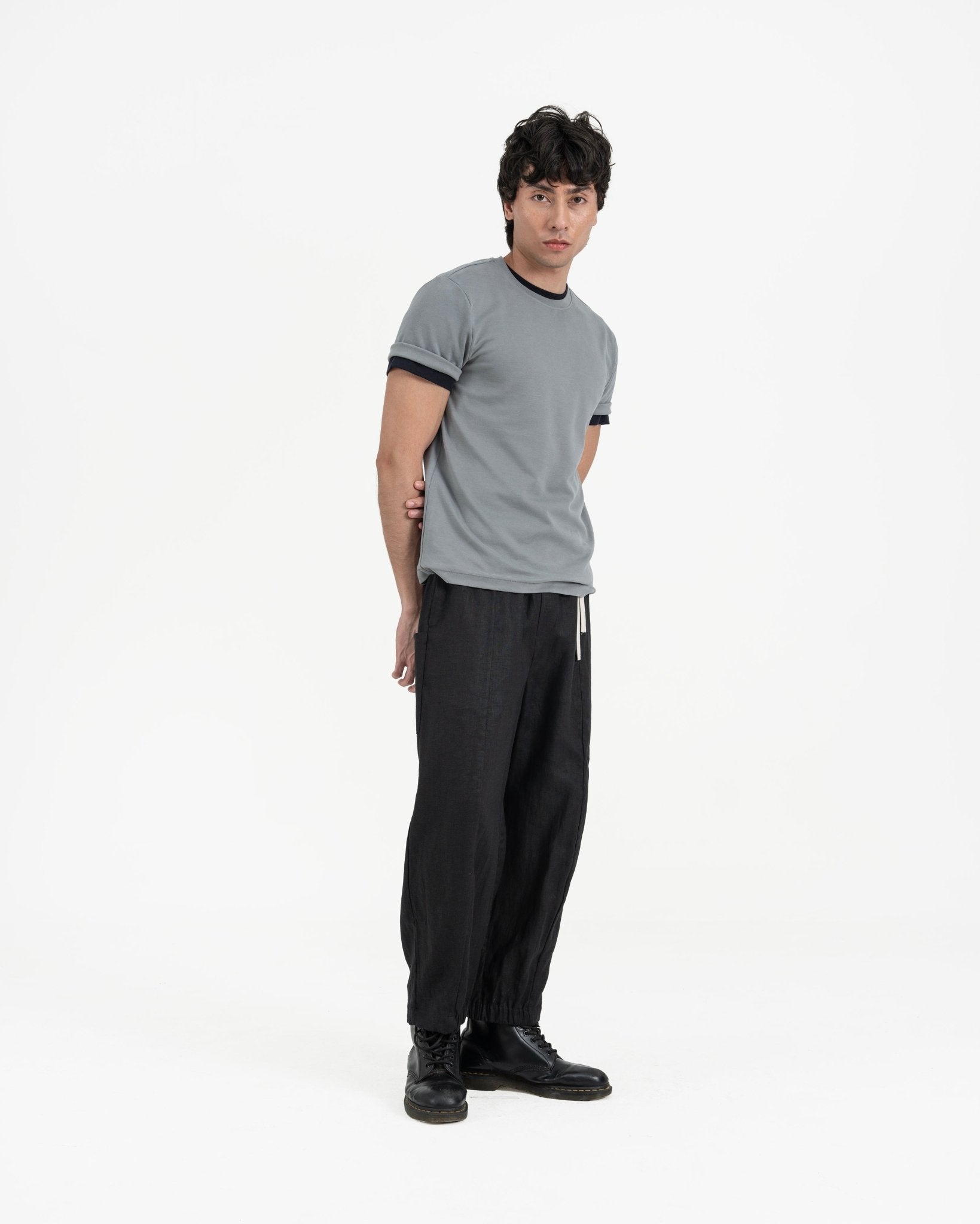Cupro Classic Tee - Light Slate Gray - G R A Y E