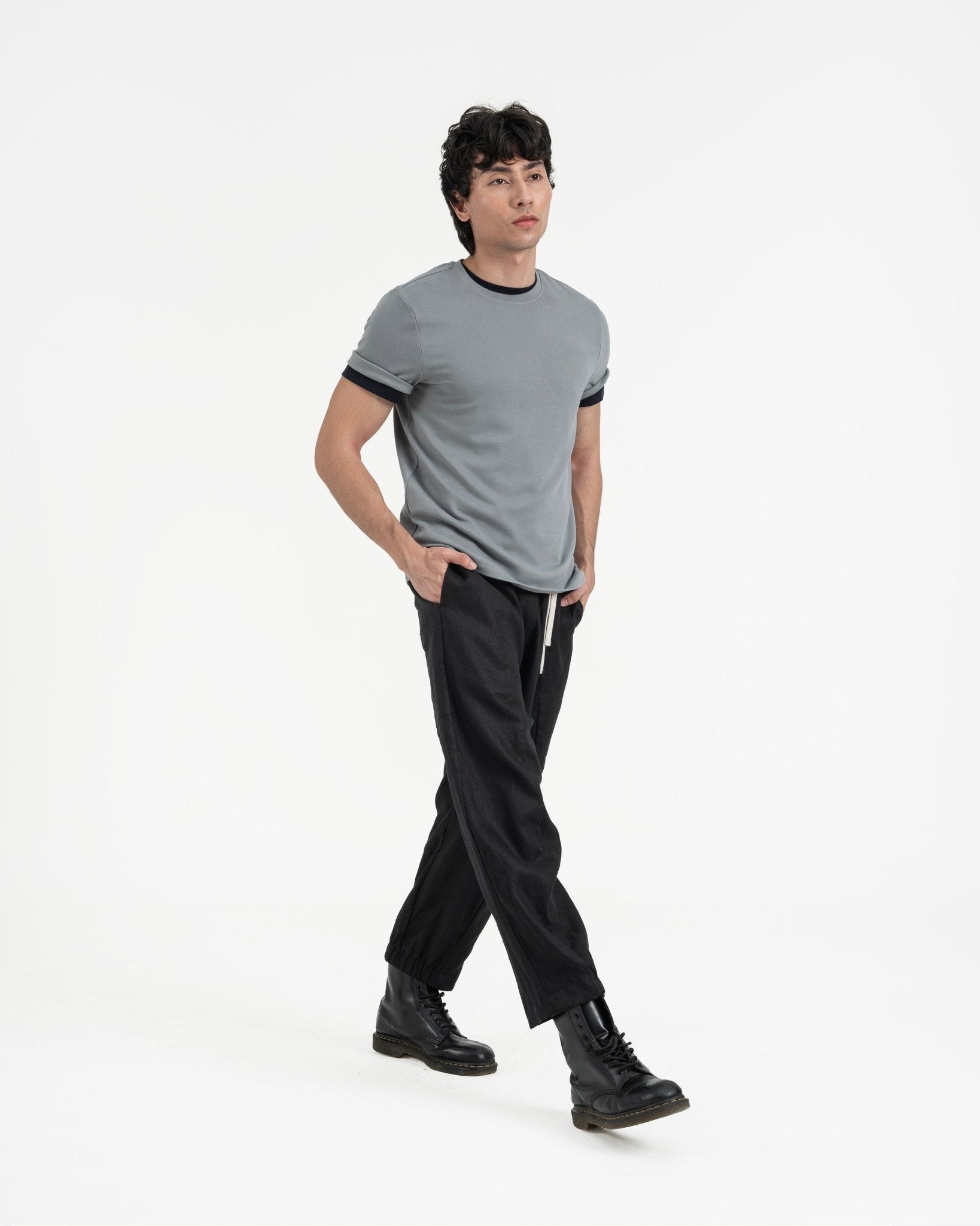 Cupro Classic Tee - Light Slate Gray - G R A Y E