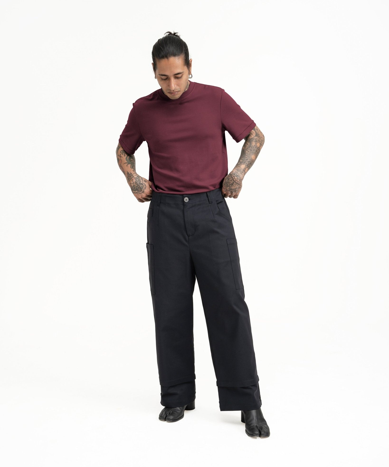 Cupro Classic Tee - Mulberry - G R A Y E