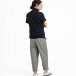 Cupro Classic Tee - Navy - G R A Y E