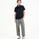 Cupro Classic Tee - Navy - G R A Y E