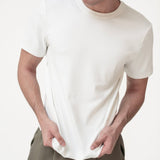 Cupro Classic Tee - Off White - G R A Y E