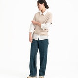 Cupro Classic Tee - Stone - G R A Y E