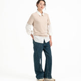 Cupro Classic Tee - Stone - G R A Y E