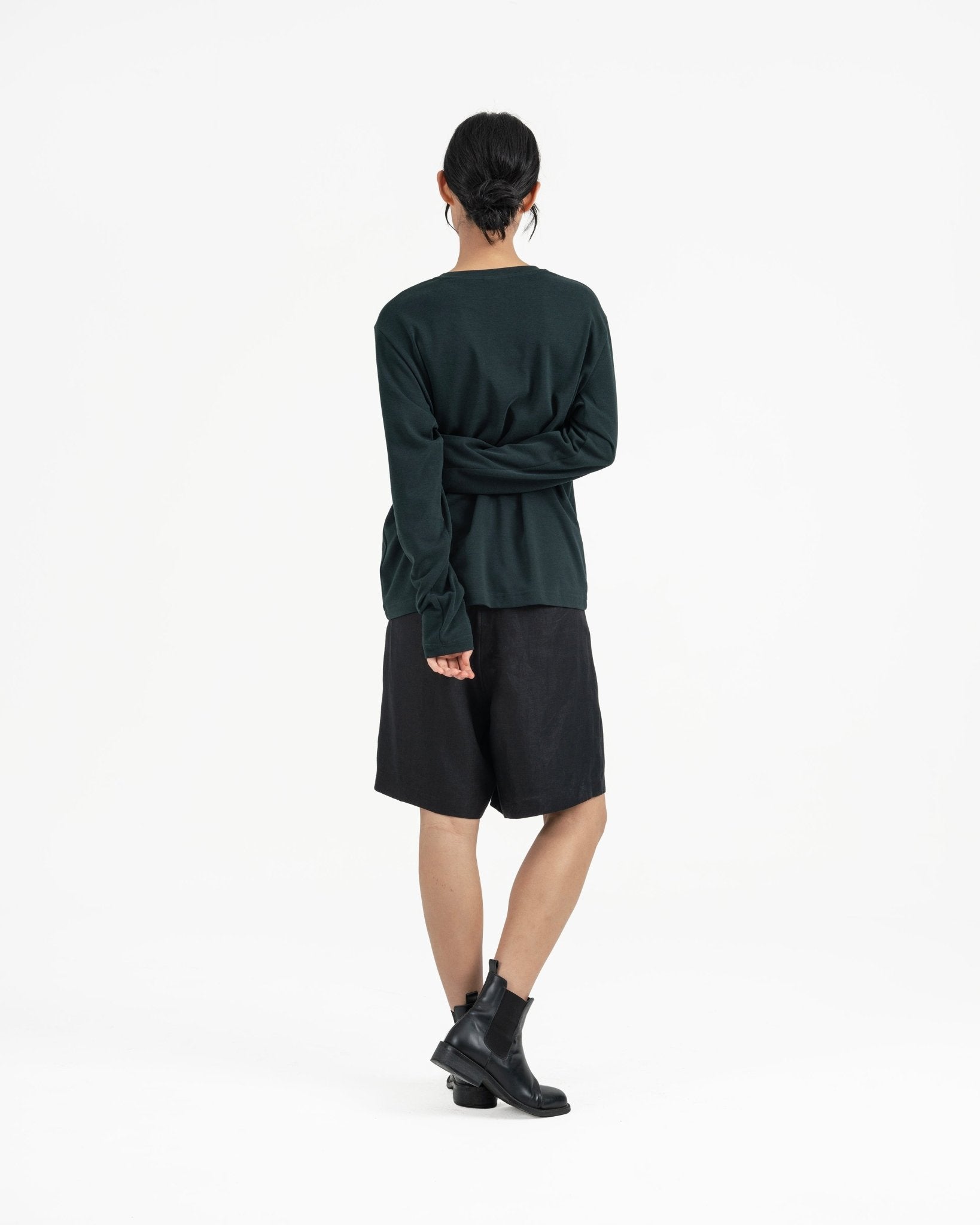 Cupro Long Sleeve Tee - Grayeen - G R A Y E