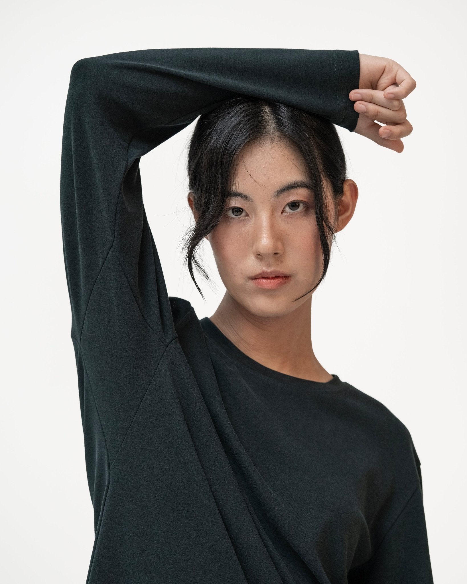Cupro Long Sleeve Tee - Grayeen - G R A Y E